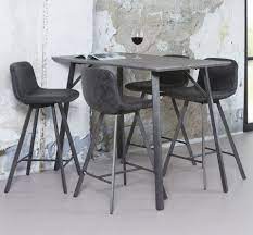 Tabouret De Bar Noir Patine Metal Java Table Haute Chaise Bar Tabouret De Bar