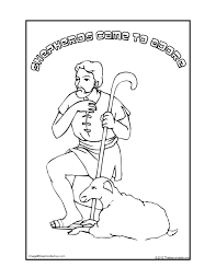 This free coloring page will teach children that jesus is the good shepherd and why they need a shepherd. Shepherds Came To Adore Christmas Coloring Page That Resource Site