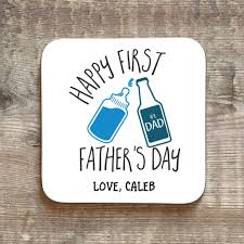 There are six different designs to choose from. Personalised First Father S Day Beer Coaster By Hope And Halcyon Notonthehighstreet Com