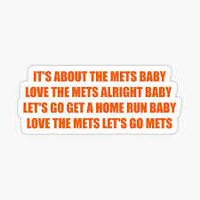 It S About The Mets Baby Sticker By Only1bigboy Redbubble