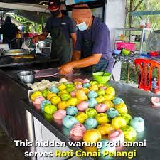 Roti canai is a type of flatbread, originated from india that has become a popular item in malaysia and singapore. My Makan Tv Rainbow Colored Roti Canai Pelangi Facebook