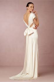 Cassandra Gown In New At Bhldn Bow Wedding Dress Modern Wedding Dress Silk Wedding Dress