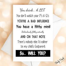 25, best ideas about asking godparents on pinterest. Greeting Card Will You Be My Godparent Funny Godmother Godfather 3 59 Picclick Uk