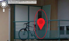 Maybe this is an error of the google map cameras. Google Maps Street View This Creepy Image Of An Alien Creature In Nancy Has Been Censored Travel News Travel Express Co Uk