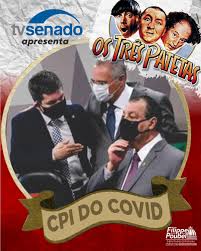 Política 31 de julho de 2021. Deputado Poubel Tv Senado Apresenta Os 3 Patetas Na Cpi Da Covid Estrelando Omar Aziz Presidente Da Comissao Cujo Sua Esposa E Tres Irmao Sao Investigados Por Desvios De Verba