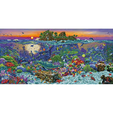 Easy acrylic seascape painting tutorial | underwater coral reef подробнее. Coral Reef Island Dd18 001