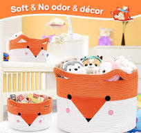 Amazon.com : AXHOP Large Baby Basket Toy Storage 3 Pack, (20 ...