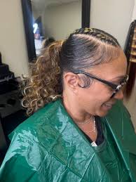 In search of a hairstyle in the CSRA that specializes in • natural hair •  silk press • cuts •color