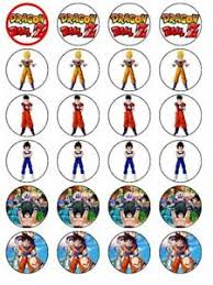 4 or more for $12.73/ea. 24 X Dragon Ball Z Pre Cut Birthday Rice Paper Cake Toppers Ebay