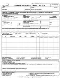 Jun 04, 2021 · general liability insurance is the best option for general contractors to cover your business, your assets, and yourself, at a reasonable cost. Acord 126 Commercial General Liability Section Form