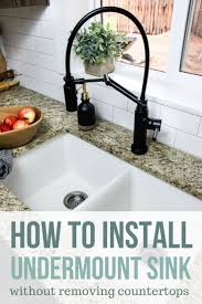 undermount sink installation tips and