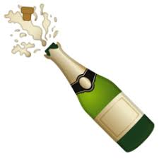 Bottle With Popping Cork Emoji Bottle Emoji Love Heart Images