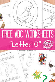 free letter q worksheets for preschool kindergarten kids activities blog