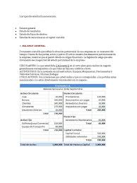 Pdf elementos del balance general. Balance General Ejemplo Hoja De Balance Contabilidad