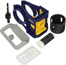 The nextbolt installation should be a simple remove/replace job once we get the new hole made. Amazon Com Irwin Door Lock Installation Kit For Wooden Doors 3111001 Home Improvement