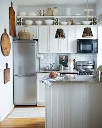 Another Way To Use That Above Cabinet Space Hang A Shelf There Small Space Kitchen Kitchen Design Small Tiny House Kitchen