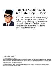 Both boats tunku abdul rahman and tun abdul razak commissioned by royal malaysian navy in 2009. Biodata Tun Abdul Razak Bin Hussein