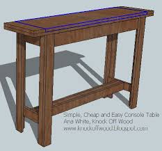 Ana White Build A Simple Cheap And Easy Console Table Free And Easy Diy Project And Furniture Plans Diy Console Table Diy Sofa Table Diy Console