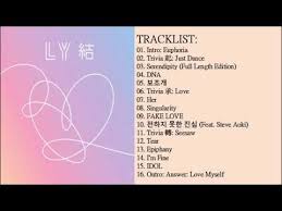 Full Album Tracklist Bts 방탄소년단 Love Yourself 結 Answer Piano Cover Love Yourself Album Bts Love Yourself Album Bts