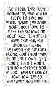 Pin By Becca Trevino On Song Lyrics I Love Song Lyric Quotes Wherever You Will Go Music Quotes