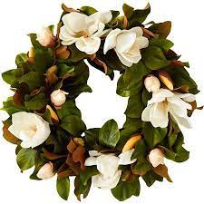 30 White Magnolia Wreath Magnolia Wreath Faux Magnolia Wreath Wreaths