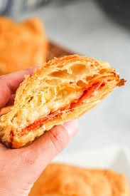 How do you make pizza with puff pastry? Air Fryer Pizza Pockets Barbara Bakes