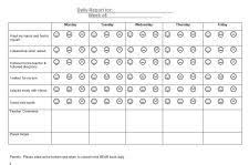 behavior charts for preschool pre k kindergarten