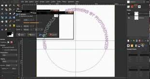 Text Along Circular Path Aligned Part 1 Gimp Tutorial Gimp Tutorial Gimp Photo Tutorial