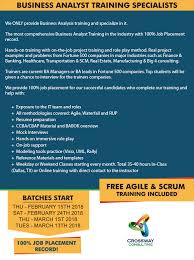 Business Analyst Training And Placement Ba Job Training By Crossway Consulting