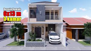 Denah rumah sederhana 10 x 15 meter aryansahs mind trash via aryansah.wordpress.com. Desain Rumah Minimalis 6x13 M Dua Lantai Dengan 3 Kamar Tidur Youtube