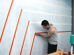 Boys Bedroom Graphic Racing Stripes Painted Accent Wall Happiness Is Homemade Accent Wall Paint Wall Paint Designs Painting Stripes On Walls