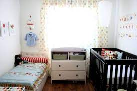 26 Delightful Shared Nurseries For A Baby And A Toddler Toddler And Baby Room Shared Nursery Shared Kids Room