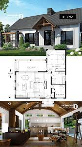 Discover The Plan 3992 Olympe Which Will Please You For Its 2 Bedrooms And For Its Scandinavian Styles Craftsman House Plans Architectural Design House Plans Farmhouse Style House Plans