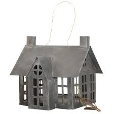 Associez Cette Jolie Maison Photophore En Zinc Avec Nos Autres Modeles Pour Former Un Magnifique Village De Noel Miniature Maison Photophore Maisons De Village