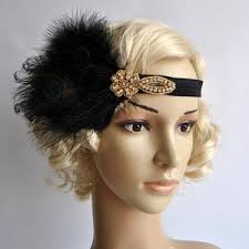 Buy PEACOCK FEATHER FLAPPER Headpiece, Downton Abbey, Feather Headband,  Roaring 20's Flapper Headband, Beaded Gatsby Headband "ashley Peacock"  Online in India