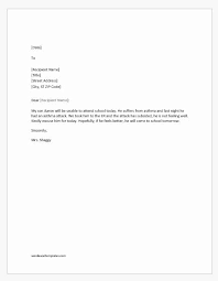 Sample letter unable to attend function. Absent Letter For School Inspirational 10 Excuse Letters For Being Absent In School For Various Absent From School Absent Letter Letter To Teacher