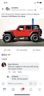 are you re gearing for 35s or 37s 2018 jeep wrangler