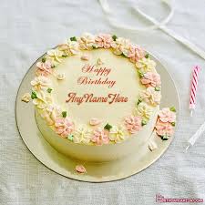 You just need to visit our site that offers personalized beautiful birthday cake images, select any image of birthday cake with name. Sweet Floral Border Birthday Cake With Name Edit In 2021 New Birthday Cake Happy Birthday Cake Images Cake Name