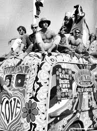 Black And White Woodstock The Love Bus Woodstock 1969 Photo Wall Collage Black And White Photographs Wall Collage