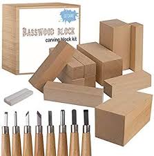 Amazon Com Premium Wood Carving Set Beginner Whittling Kit For Kids And Adults Woodcarving Kit 10 Basswoo Wood Carving Set Wood Block Crafts Wood Blocks