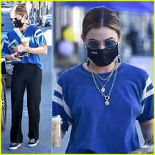 In one of the photos, hale and ulrich are seen sharing a kiss as they wait for their food at the sweet butter cafe. Lucy Hale Picks Up Coffee In First Outing Since Being Spotted Kissing Skeet Ulrich Lucy Hale Just Jared