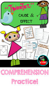 Cause Effect Twitter Kit With Images Comprehension Practice Personalized Learning Reading Games