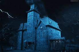 Pin by stanley gan on gif in 2019. Halloween Gothic House Animated Gif Gif 500 331 Namen