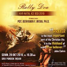 For christian only / untuk kalangan orang kristian sahaja. Rally Doa Kkr Natal Ice Bsd 2019 Gereja Reformed Injili Indonesia Bsd