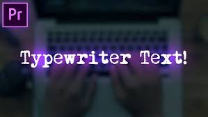 Create an awesome typewriter effect inside of adobe premiere pro with this video. Premiere Gal Typewriter Effect For Adobe Premiere Pro Premiere Bro