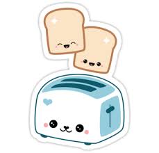 Happy Flying Toast Twins Sticker By Sugarhai Kawaii Stickers Kawaii Drawings Cute Stickers