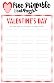 Feb 13, 2020 · valentine's day, or st valentine's day, is celebrated every year on 14 february. Valentine S Day Word Puzzle The Resourceful Mama