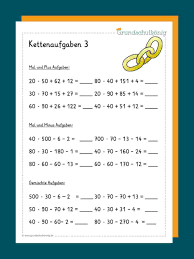 Ausnahmen sind die bundesländer berlin und brandenburg: Kettenaufgaben Grundschule Grundschulkonig Schule