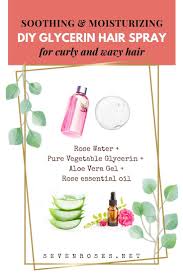Unless aloe vera juice is in the first five ingredients of a product, it's most likely in the formula at very small amounts. Diy Glycerin Hair Spray With Aloe Vera And Rose Water For Curly And Wavy Hair Seven Roses