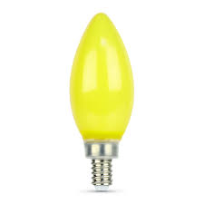 60 Watt Equivalent Candelabra Led Yellow Bug Light Feit Electric